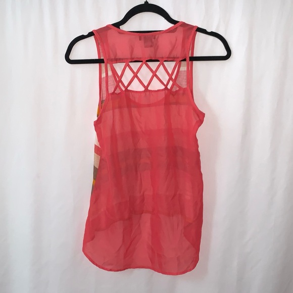 Wet Seal Stripe High Low Tank Top Size Extra Small - Picture 2 of 3